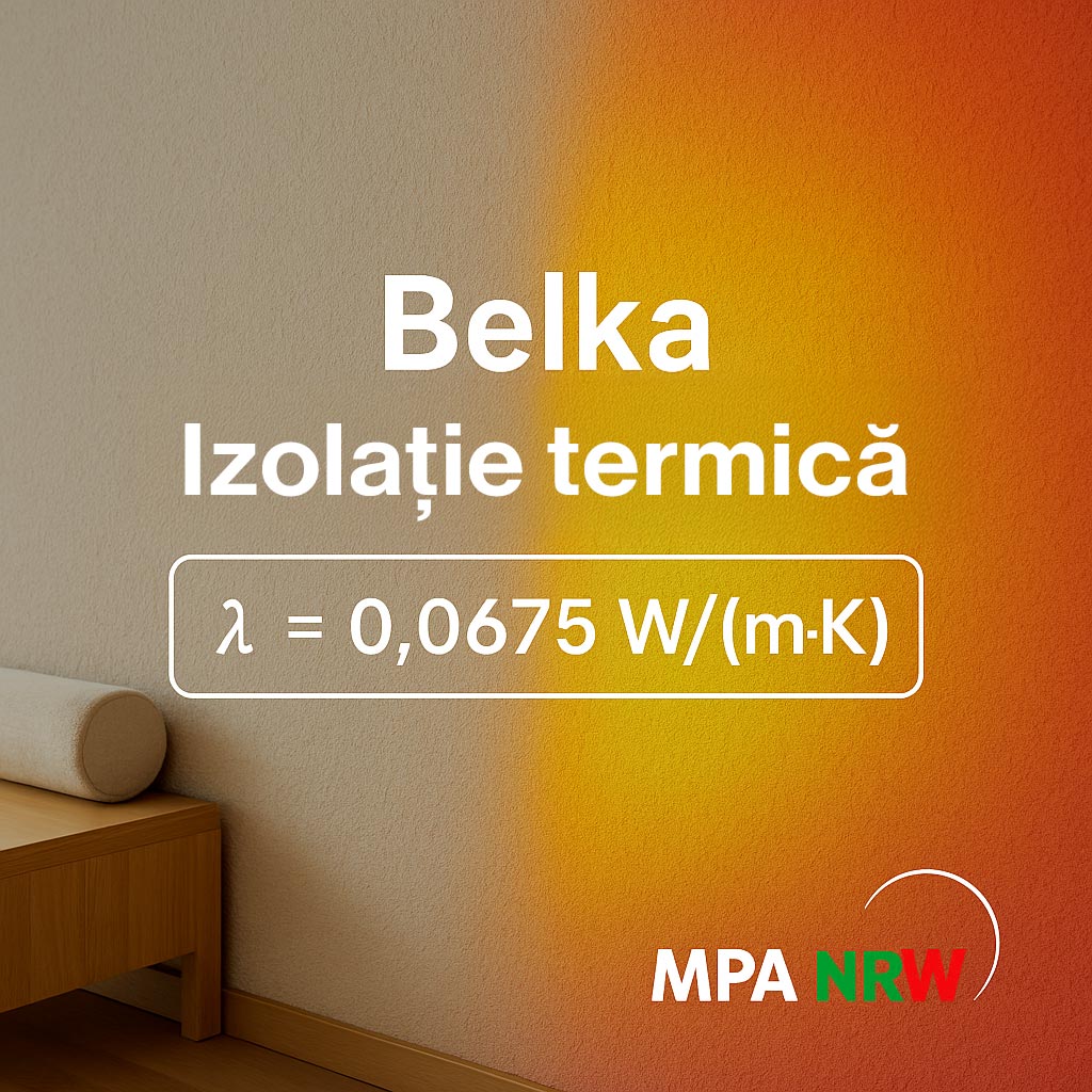 Certificatul Belka – Test Conductivitate Termică DIN EN 12667